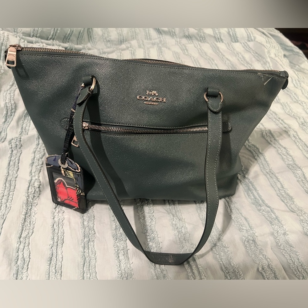Coach Teal Tote